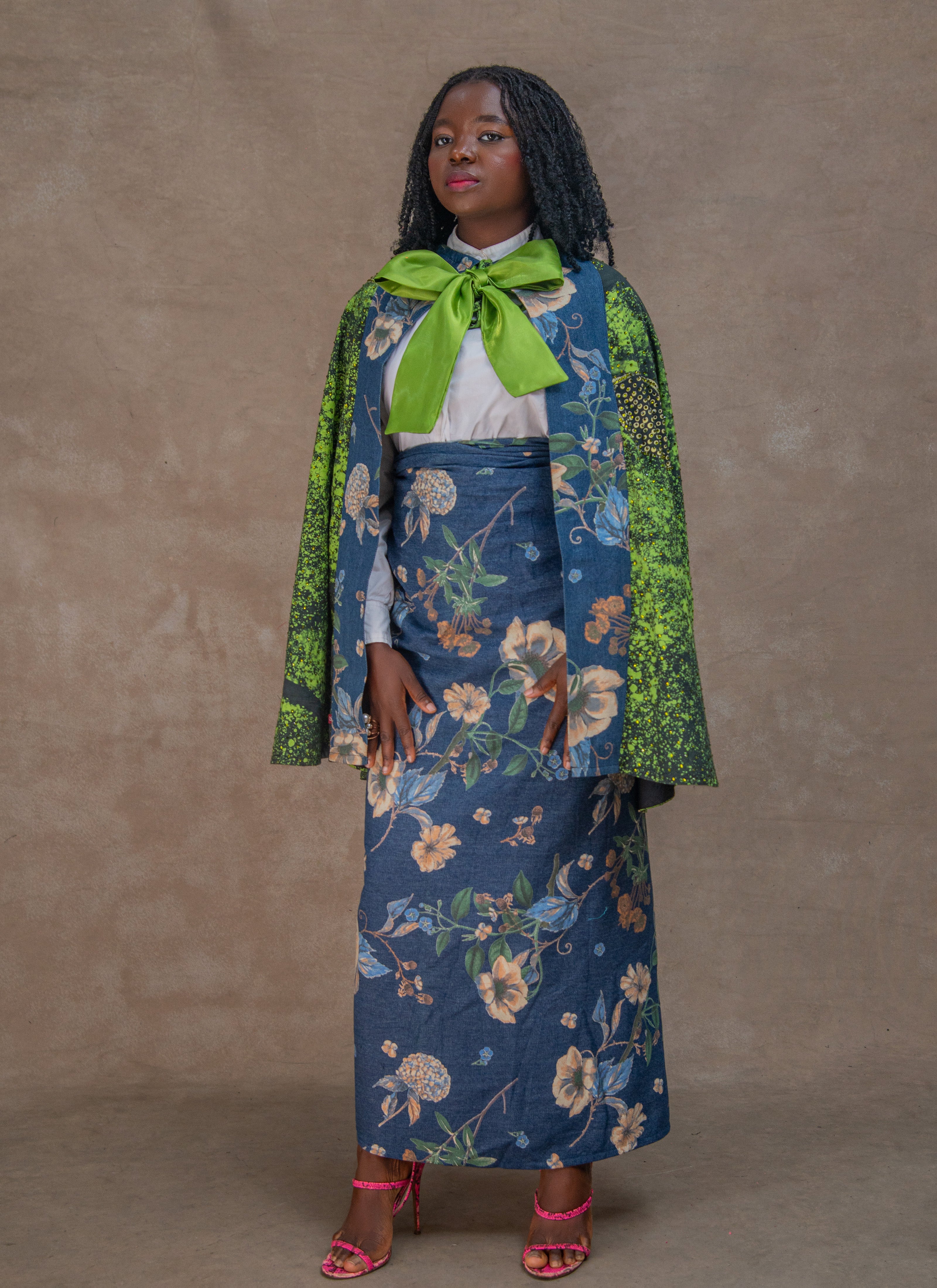 Denim Adire Set