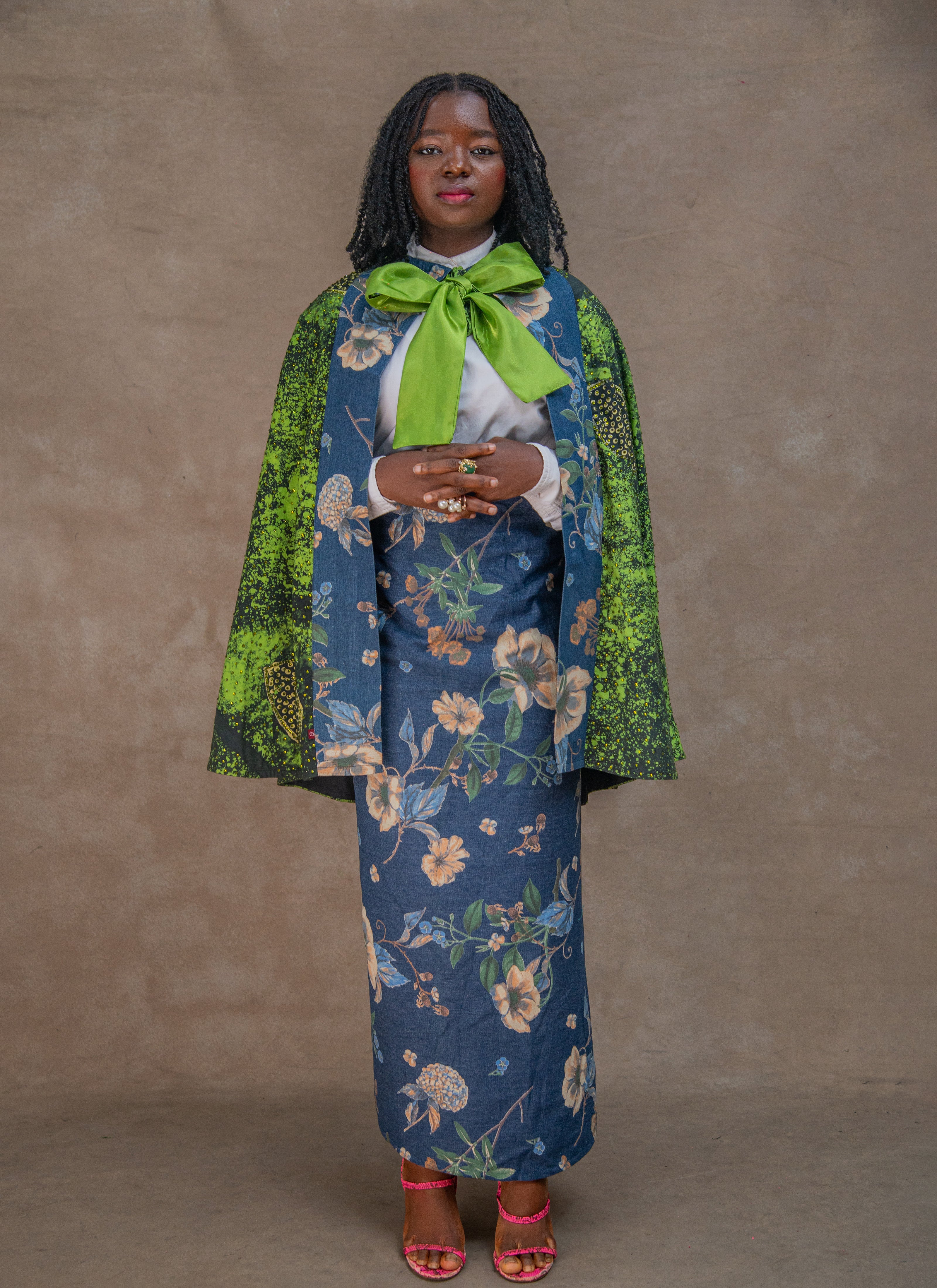 Denim Adire Set