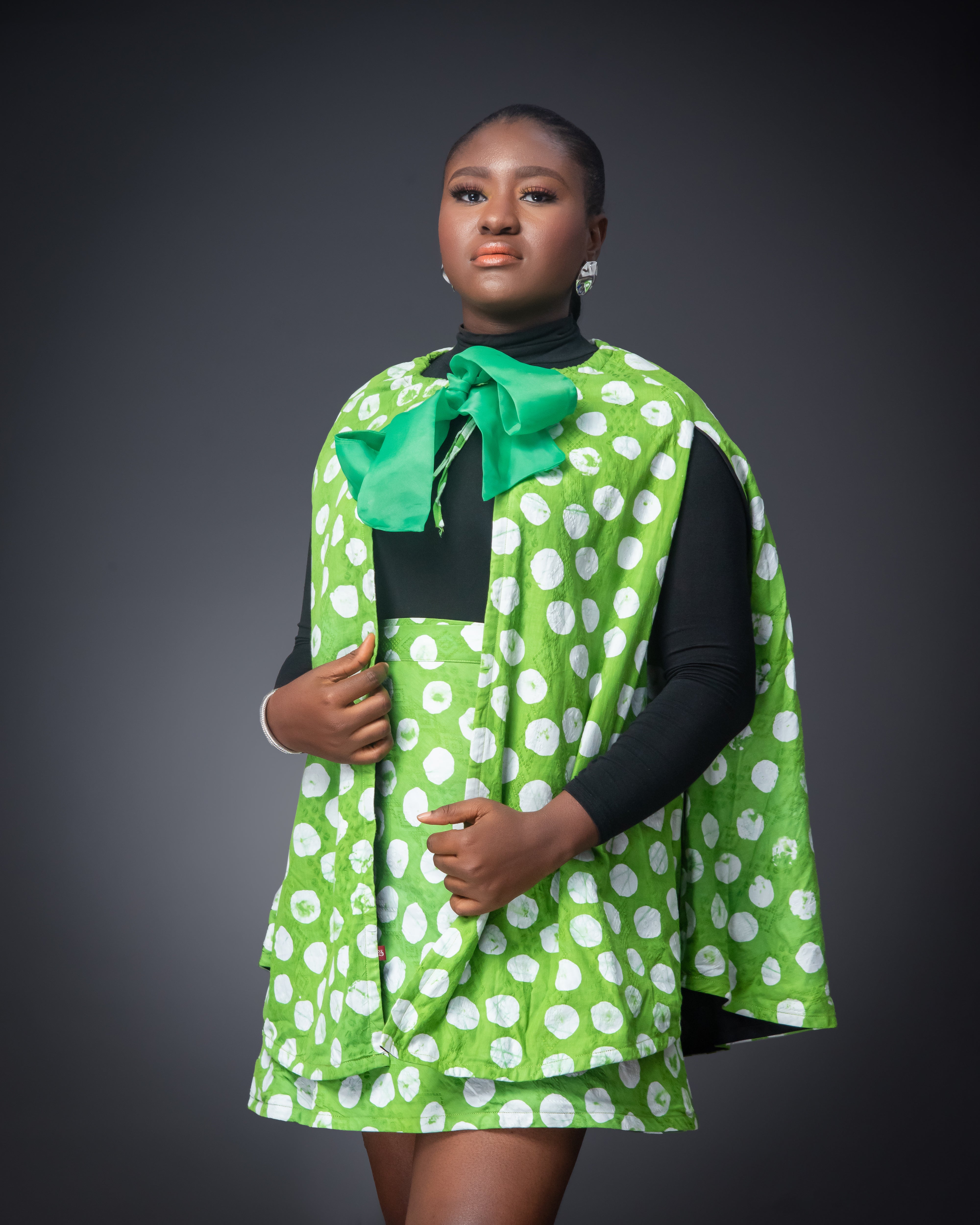 Green Adire Set Short