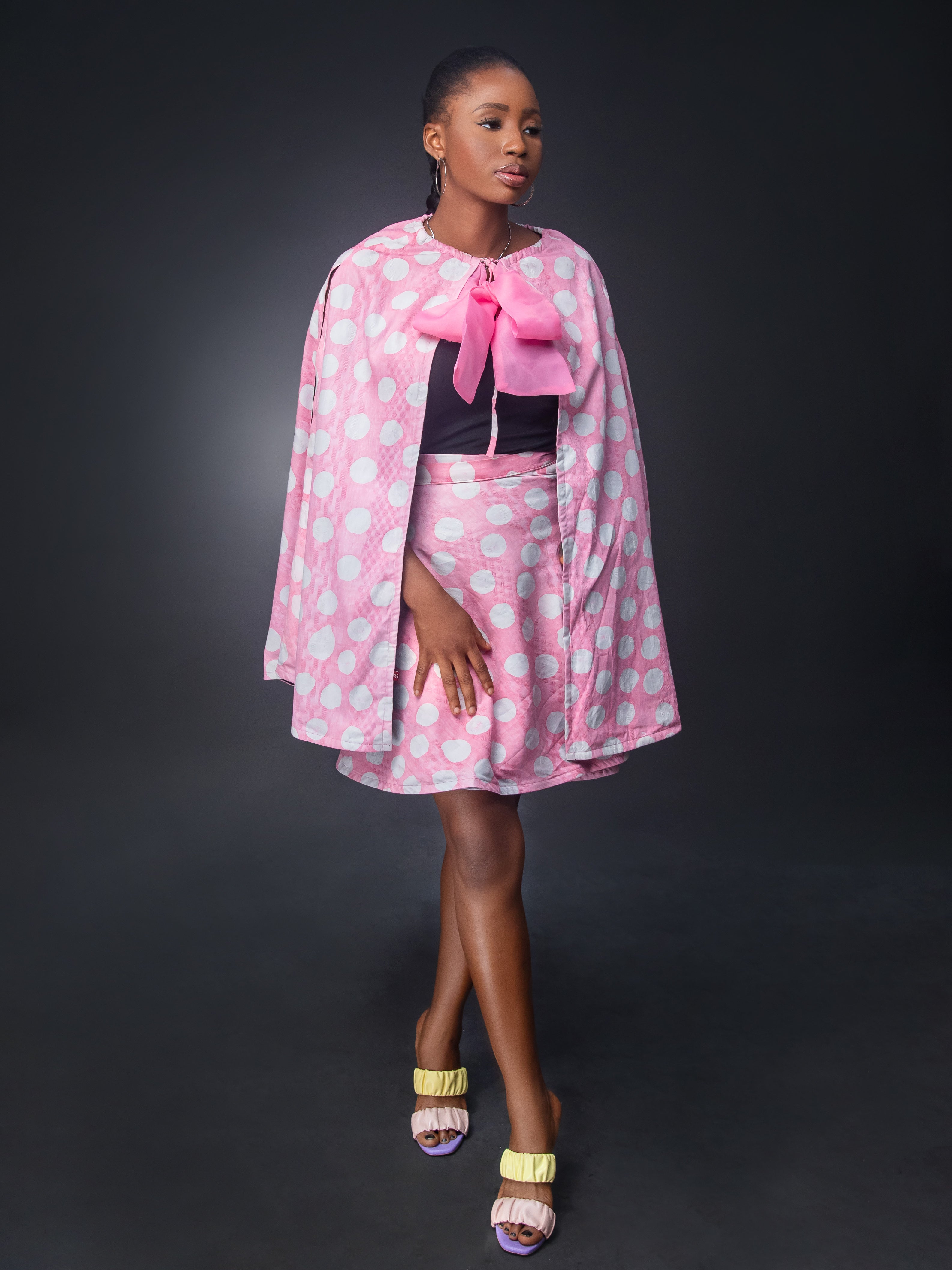 Pink Adire short set