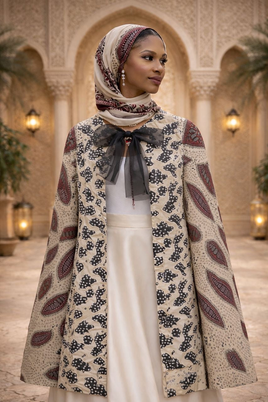 Red and Nude Ankara Monica