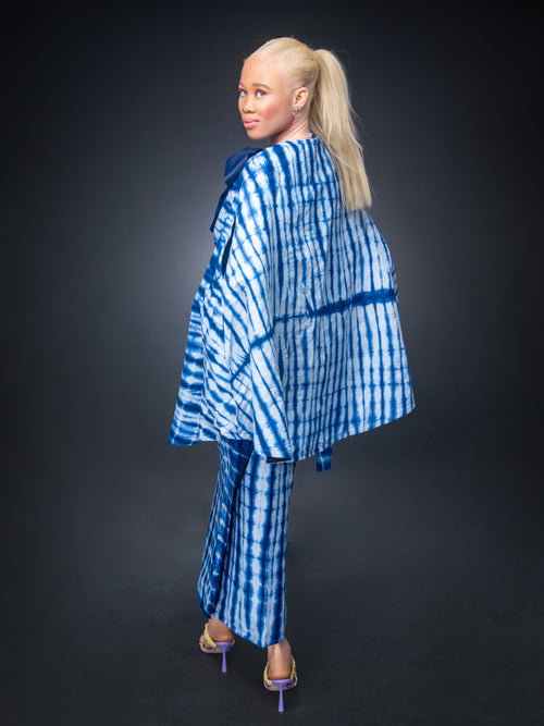 Adire Wrapped Skirt Set Long