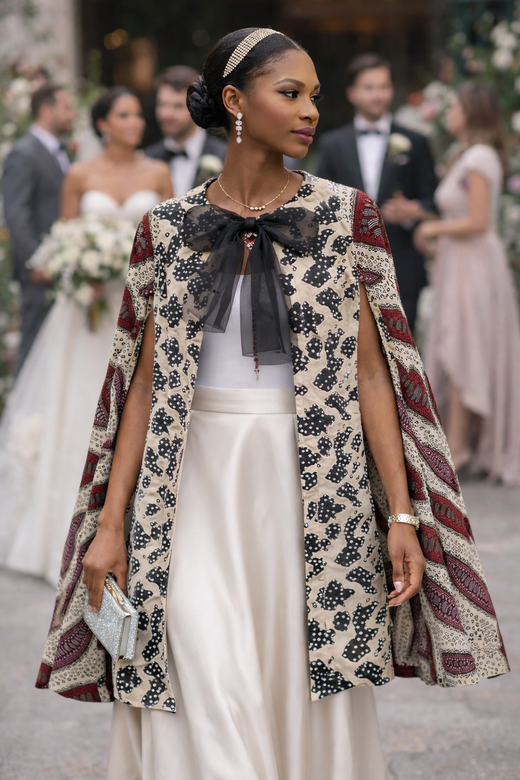 Red and Nude Ankara Monica