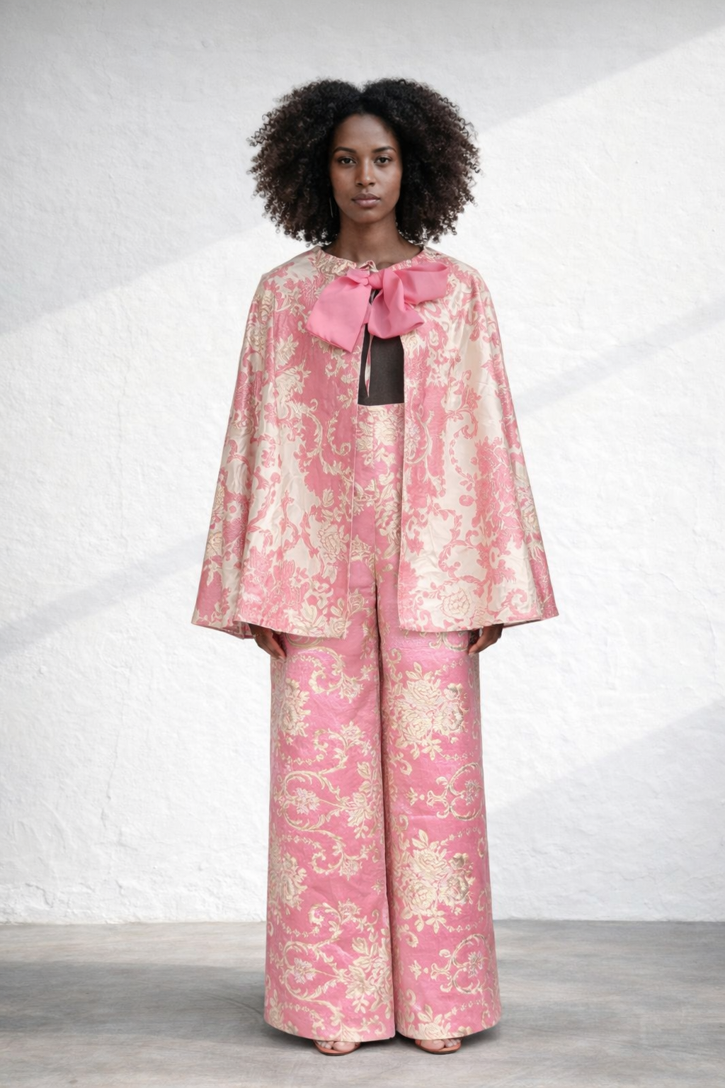 Pink and White Brocade Classic Set