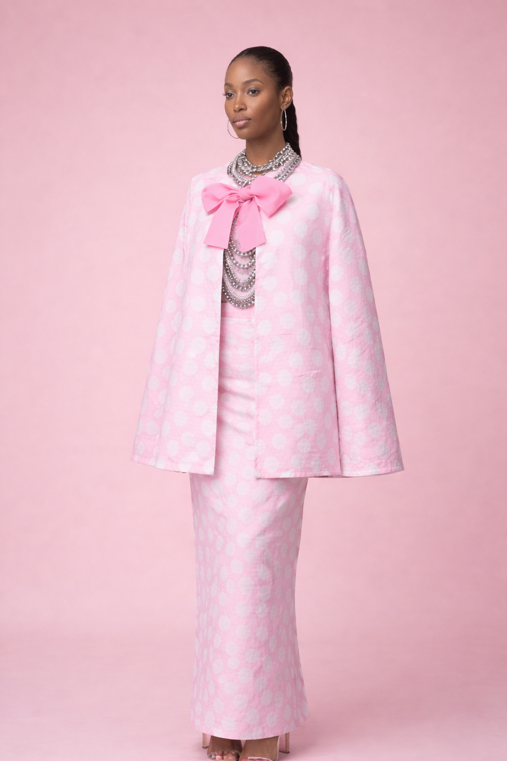 Pink Adire set long