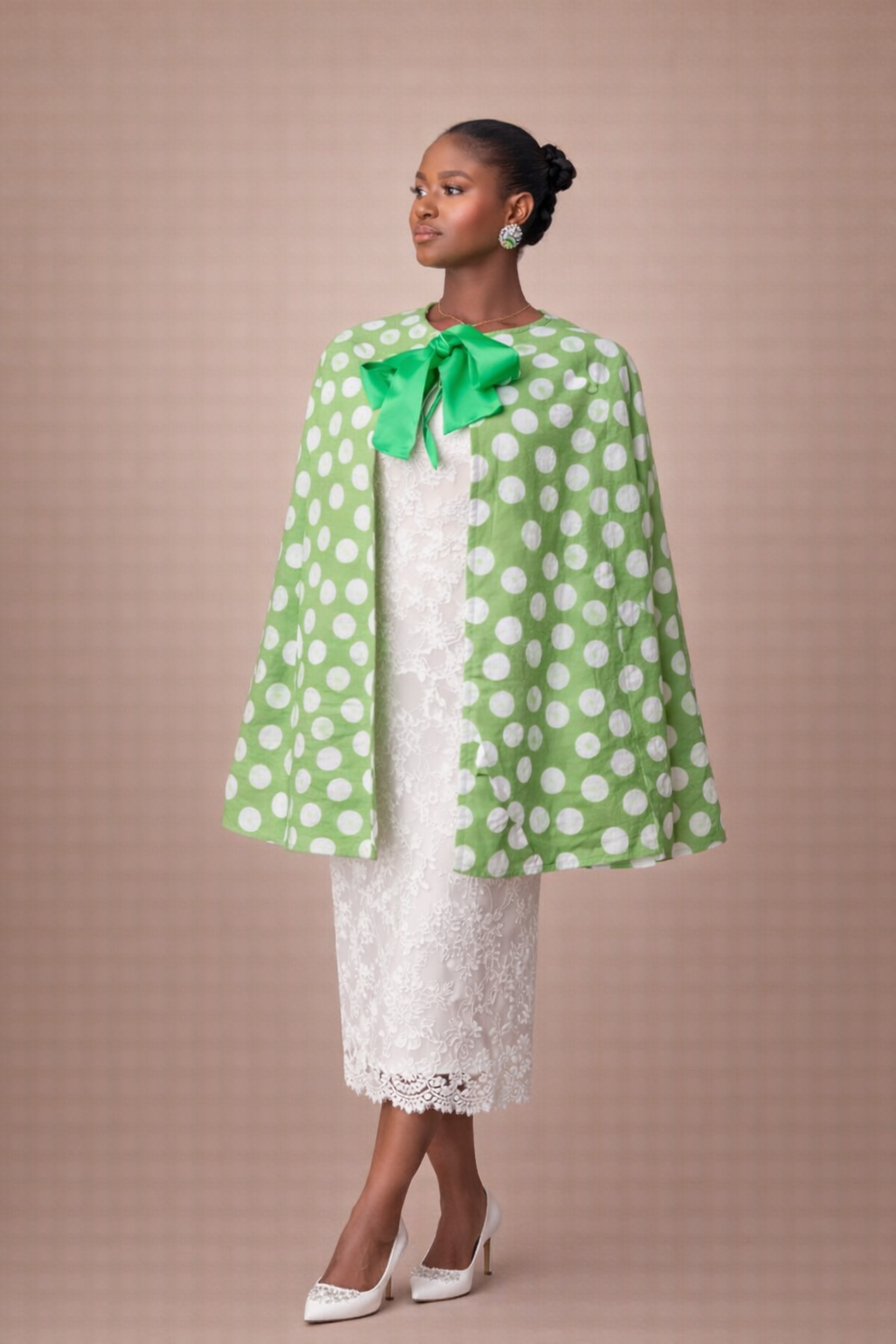 Green Adire Set Short