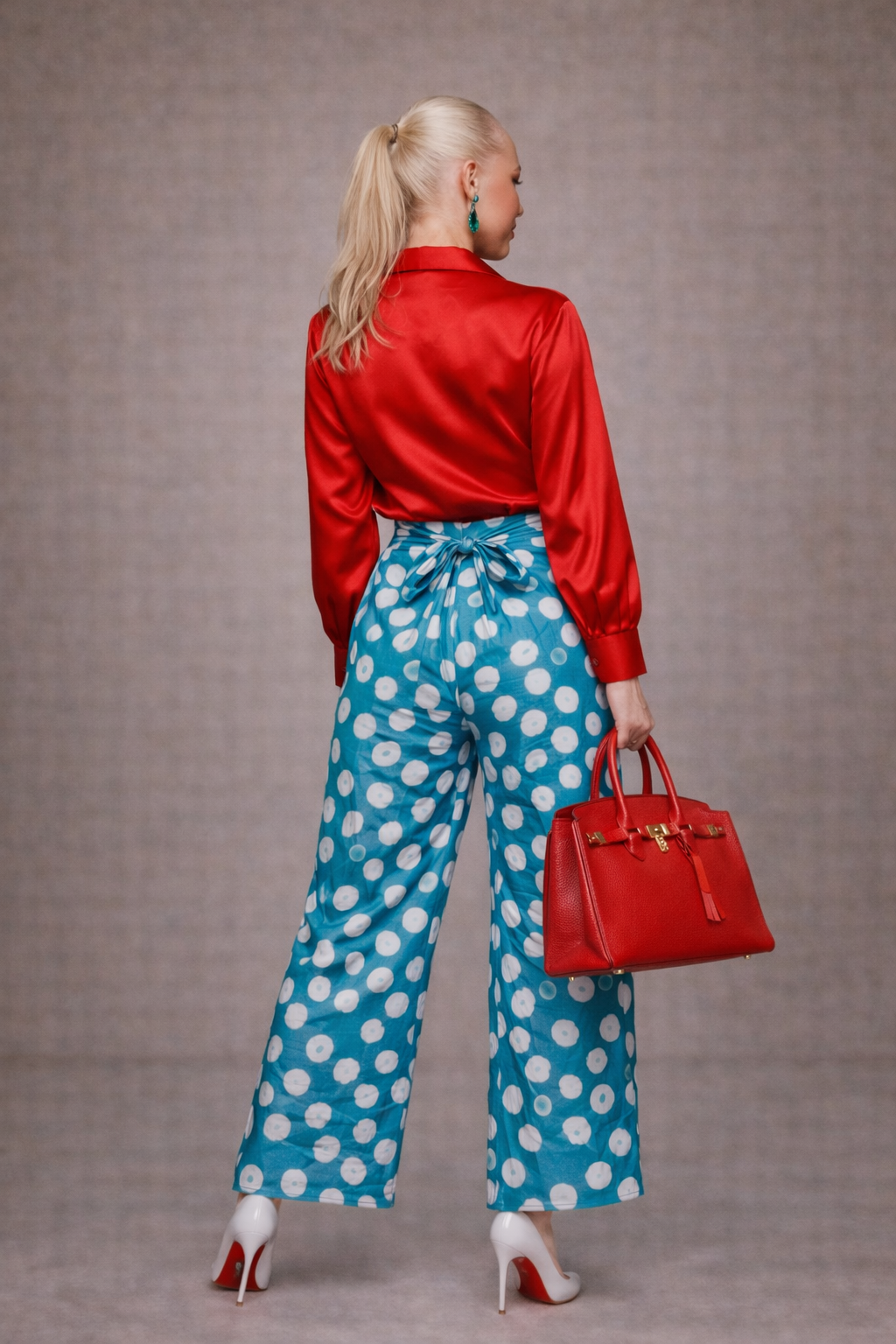 Teal Adire Set Trouser