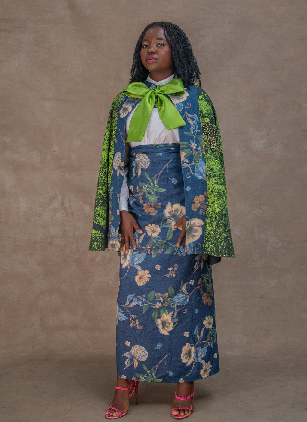 Denim Adire Set