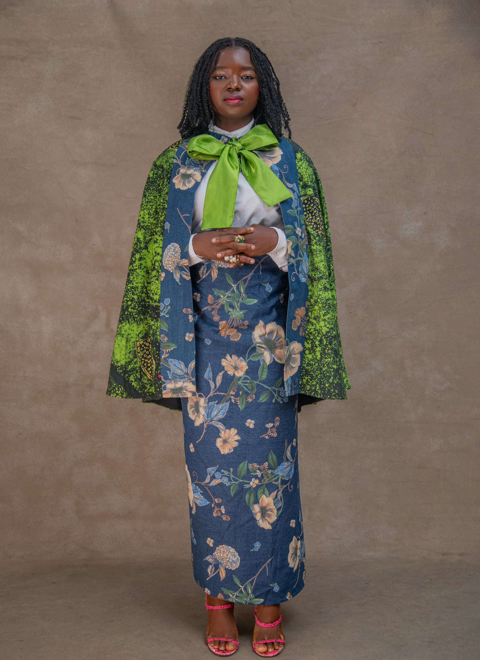 Denim Adire Set