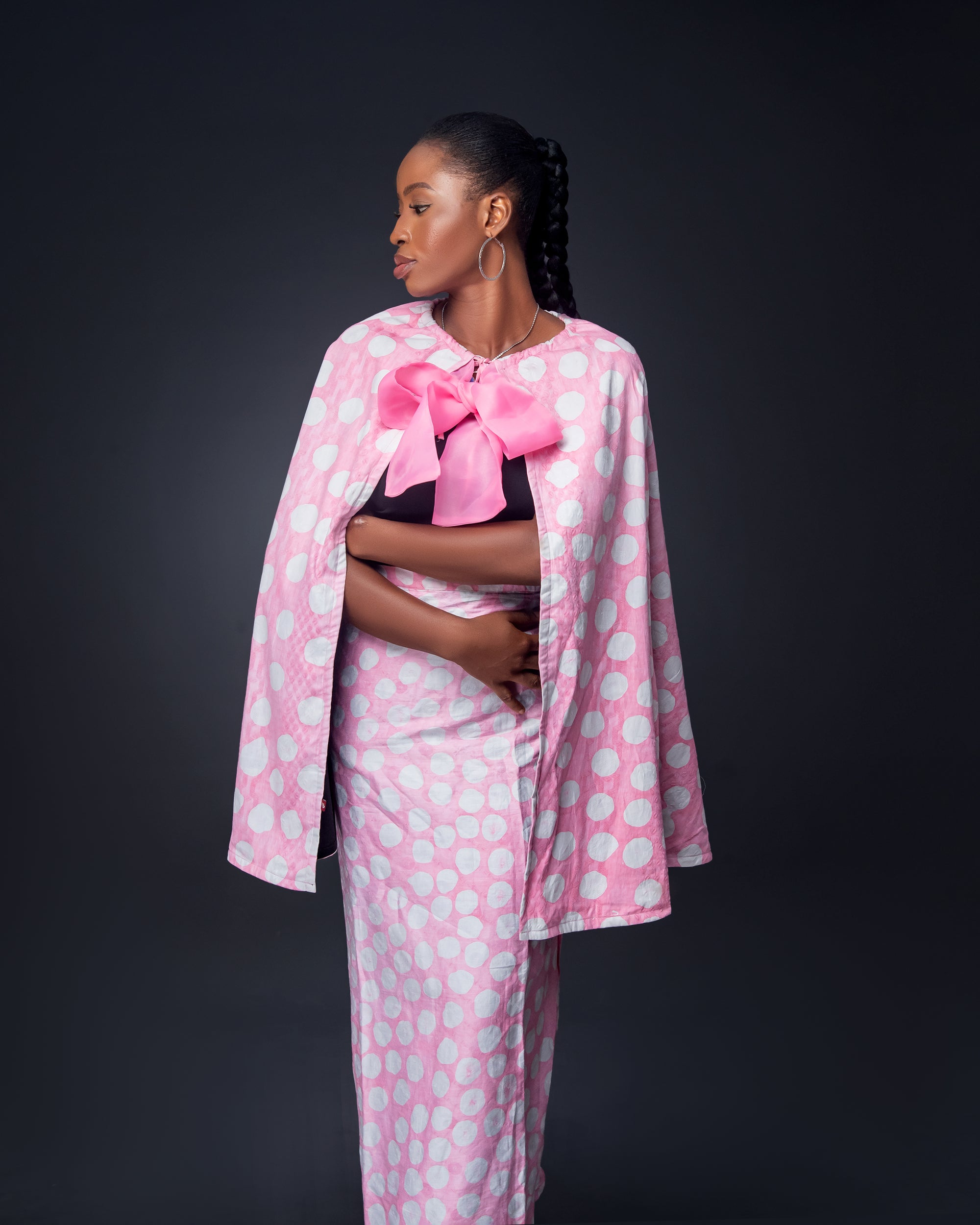 Pink Adire set long